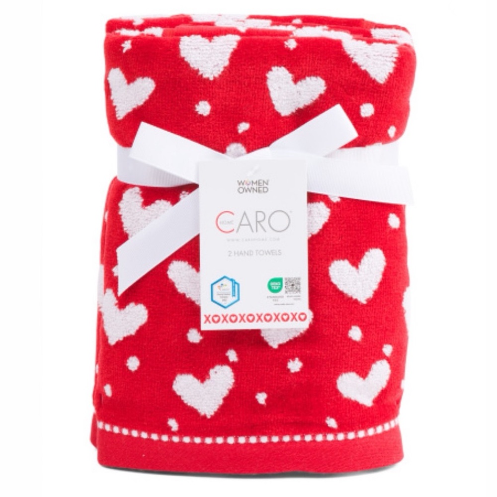 Caro Home Lighthearted Hand Towels 2 Pack